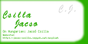csilla jacso business card